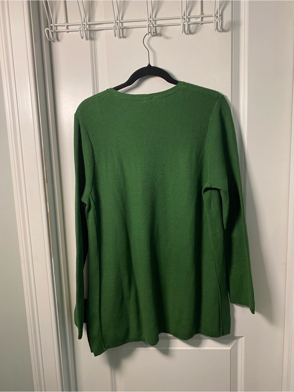 J. Jill Emerald Green Knit V-Neck Sweater - Picture 4 of 7